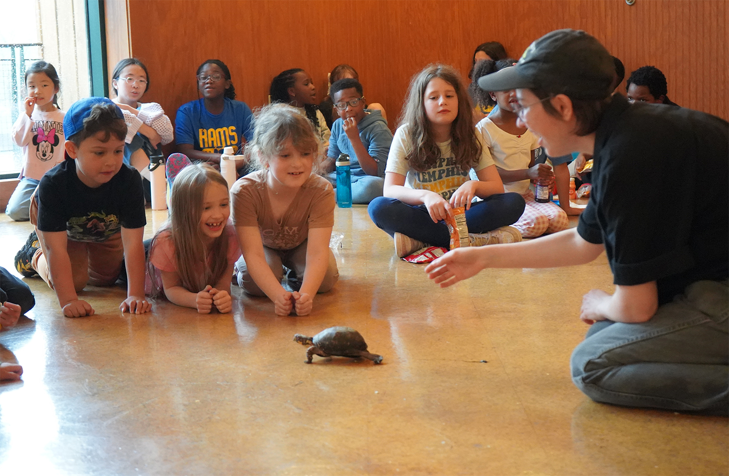 Animal show at Lichterman Nature Center